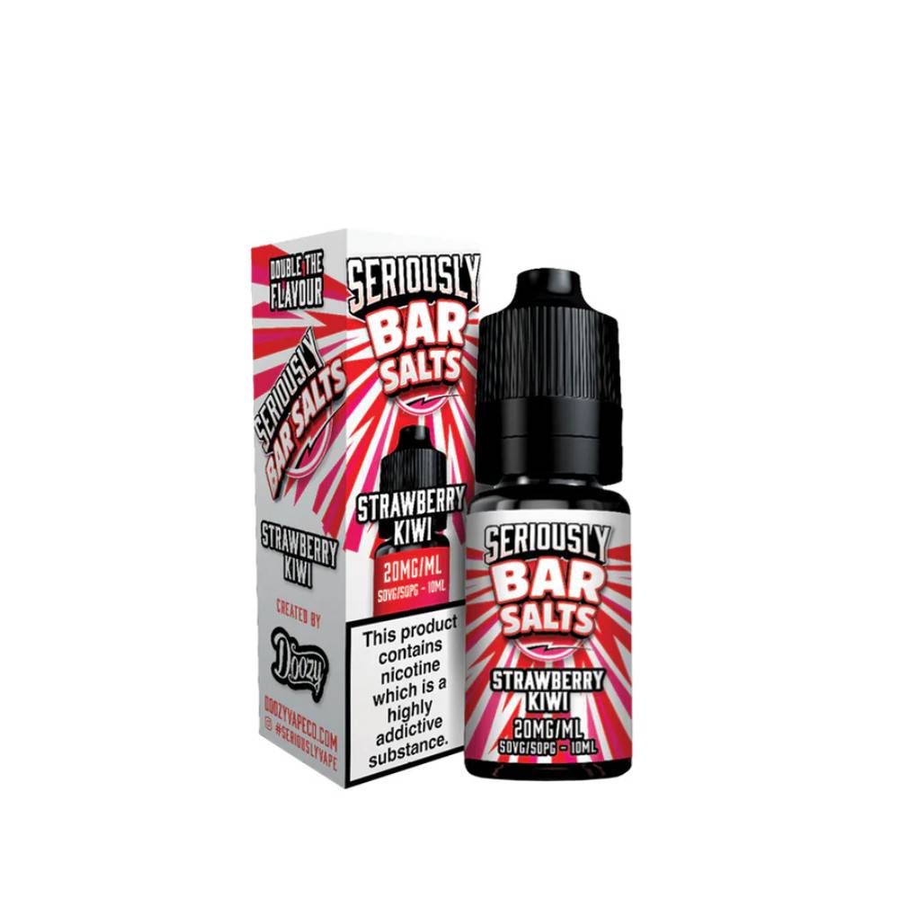 Doozy Seriously Bar Salts 10ml e liquids 10ml Box of 10 Strawberry Kiwi 10mg