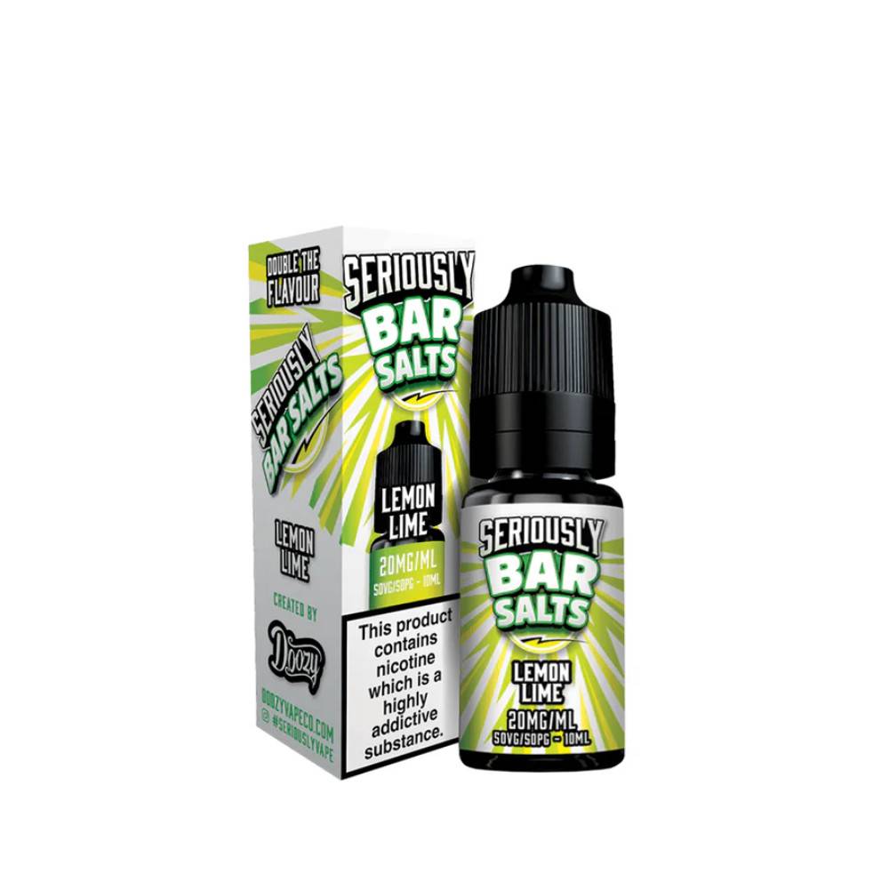 Doozy Seriously Bar Salts 10ml e liquids 10ml Box of 10 Lemon Lime 10mg