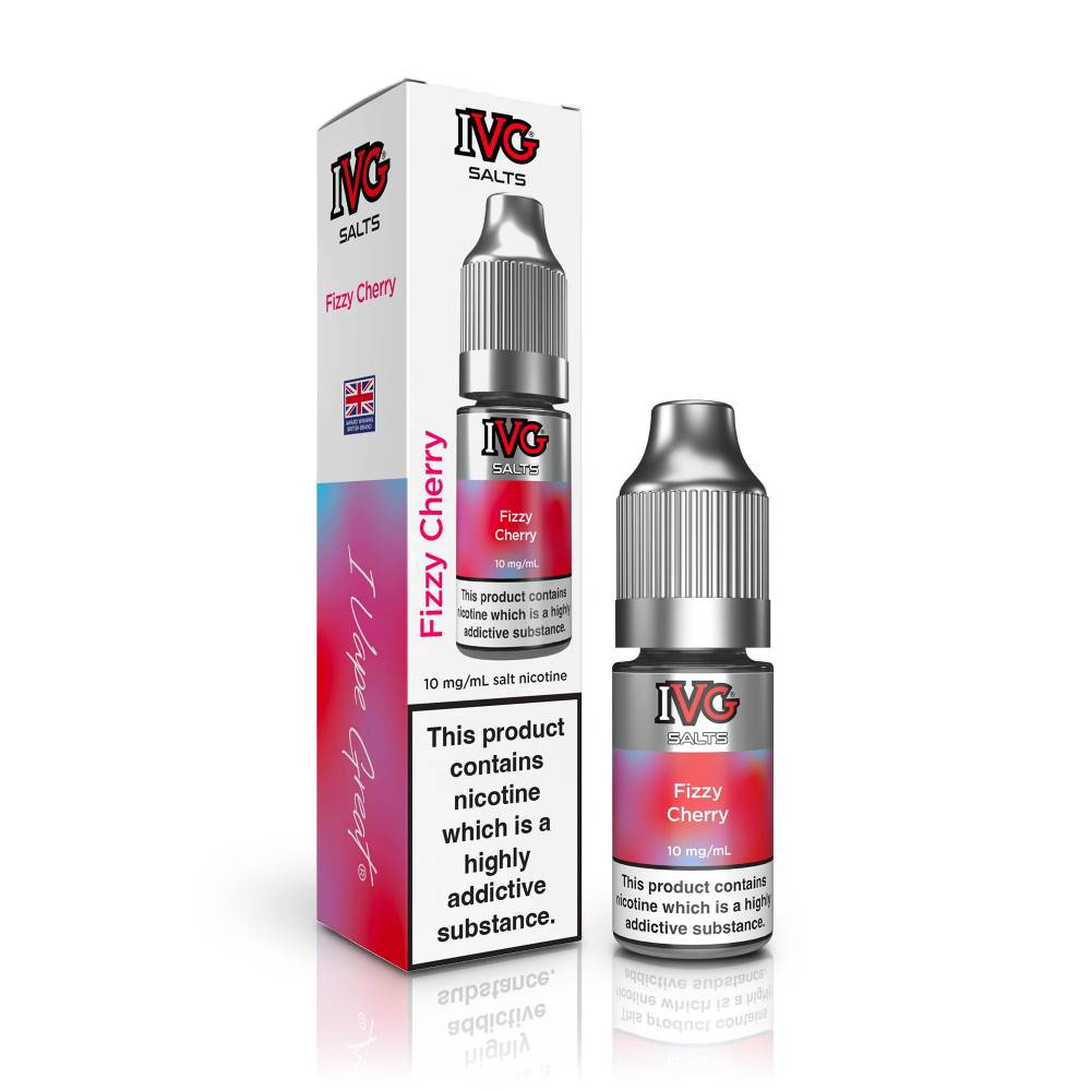 IVG Salt e liquids 10ml Box of 10 Fizzy Cherry 20mg