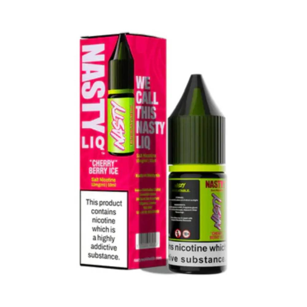 Nasty Liq Nic Salts e liquids 10ml Box of 10 Cherry Berry Ice 20mg