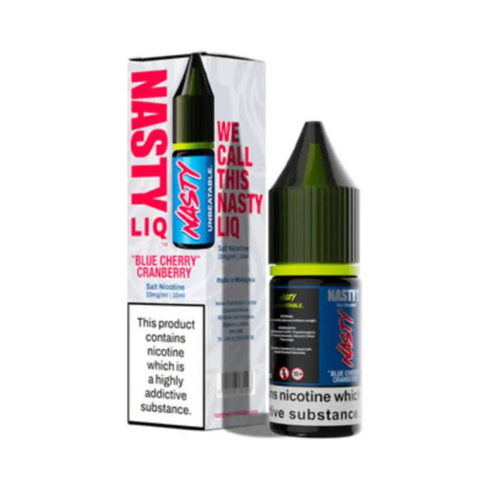 Nasty Liq Nic Salts e liquids 10ml Box of 10 Blue Cherry Cranberry 20mg