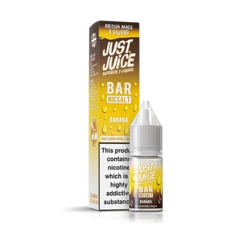 Just Juice Bar Nic Salts e liquids 10ml Box of 10 Banana 20mg