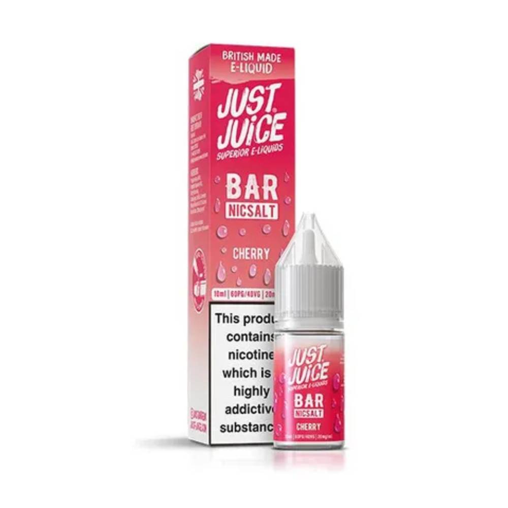Just Juice Bar Nic Salts e liquids 10ml Box of 10 Cherry 10mg
