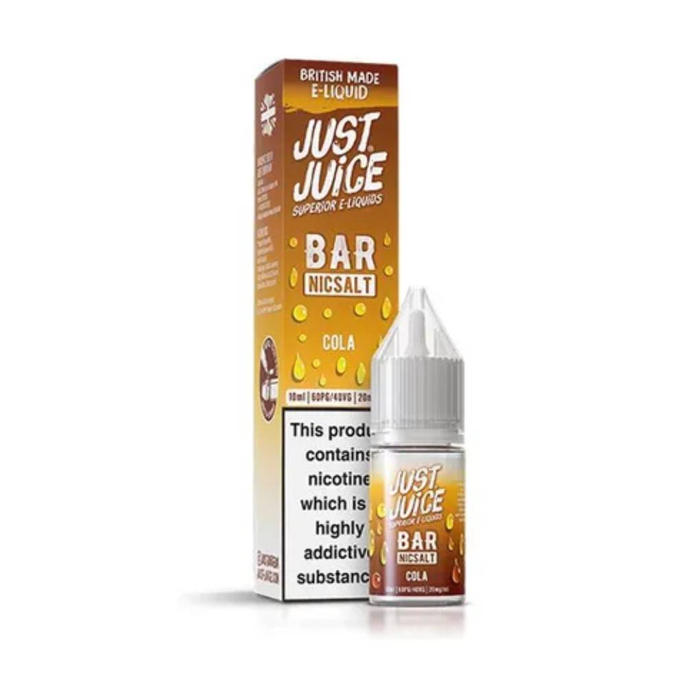 Just Juice Bar Nic Salts e liquids 10ml Box of 10 Cola 20mg