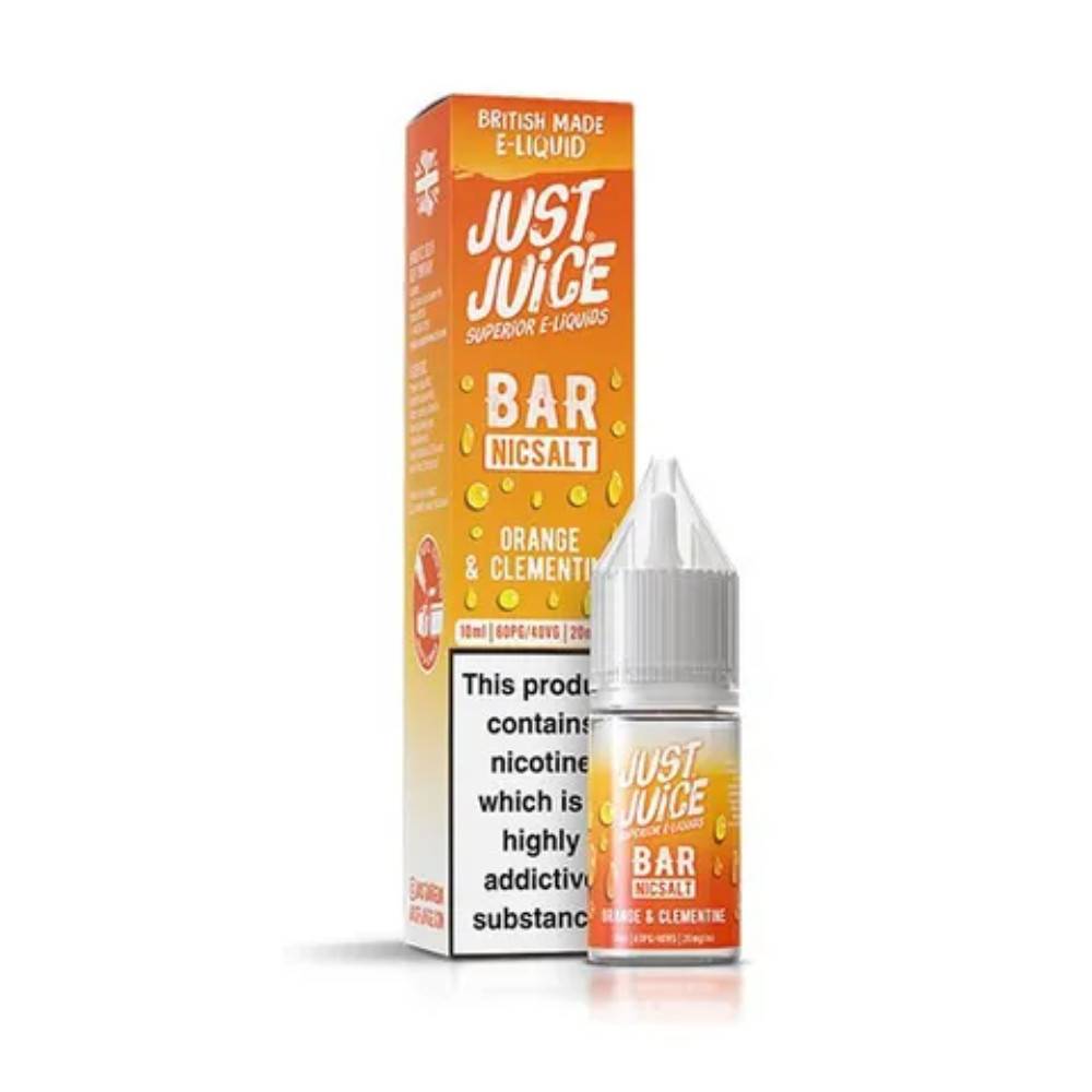 Just Juice Bar Nic Salts e liquids 10ml Box of 10 Orange Clementine 20mg