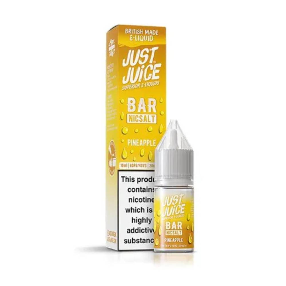 Just Juice Bar Nic Salts e liquids 10ml Box of 10 Pineapple 10mg