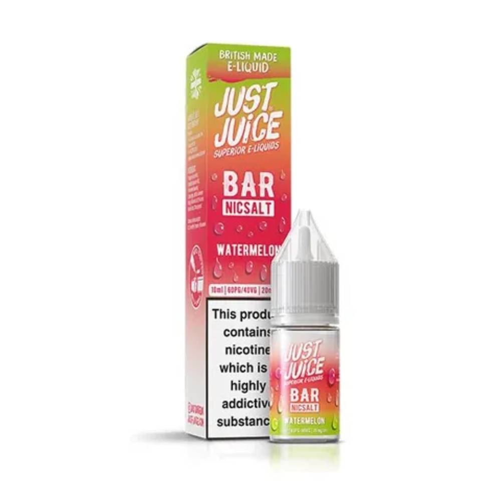 Just Juice Bar Nic Salts e liquids 10ml Box of 10 Watermelon 10mg