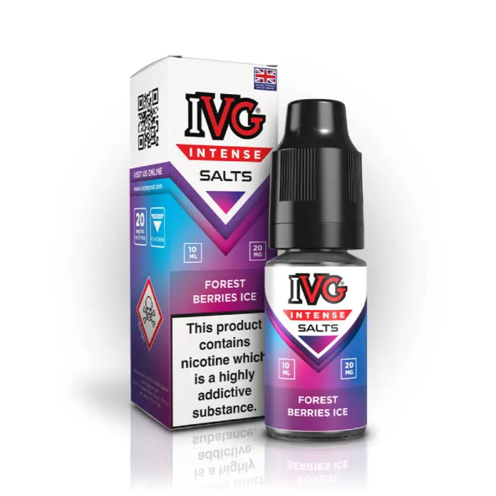 IVG Intense Nic Salts e liquids 10ml Box of 10 Forest Berries 20mg