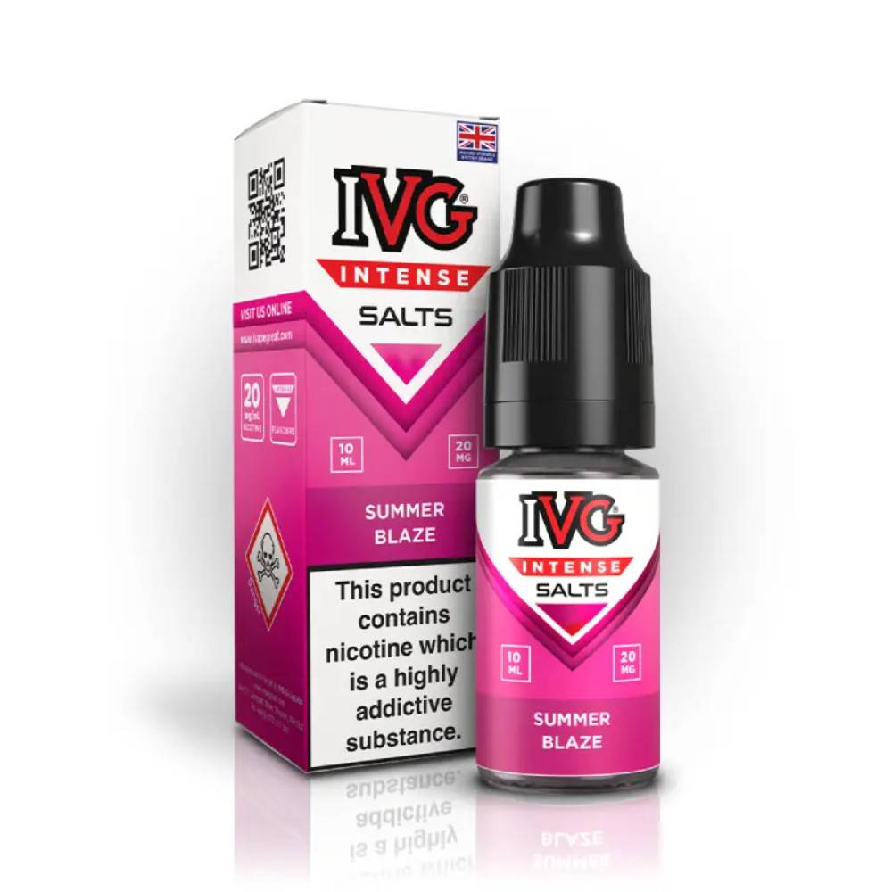 IVG Intense Nic Salts e liquids 10ml Box of 10 Summer Blaze 20mg