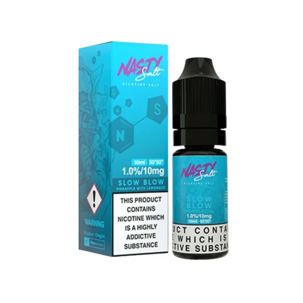 Nasty Juice Nic Salts e liquids 10ml Box of 10 Slow Blow 20mg