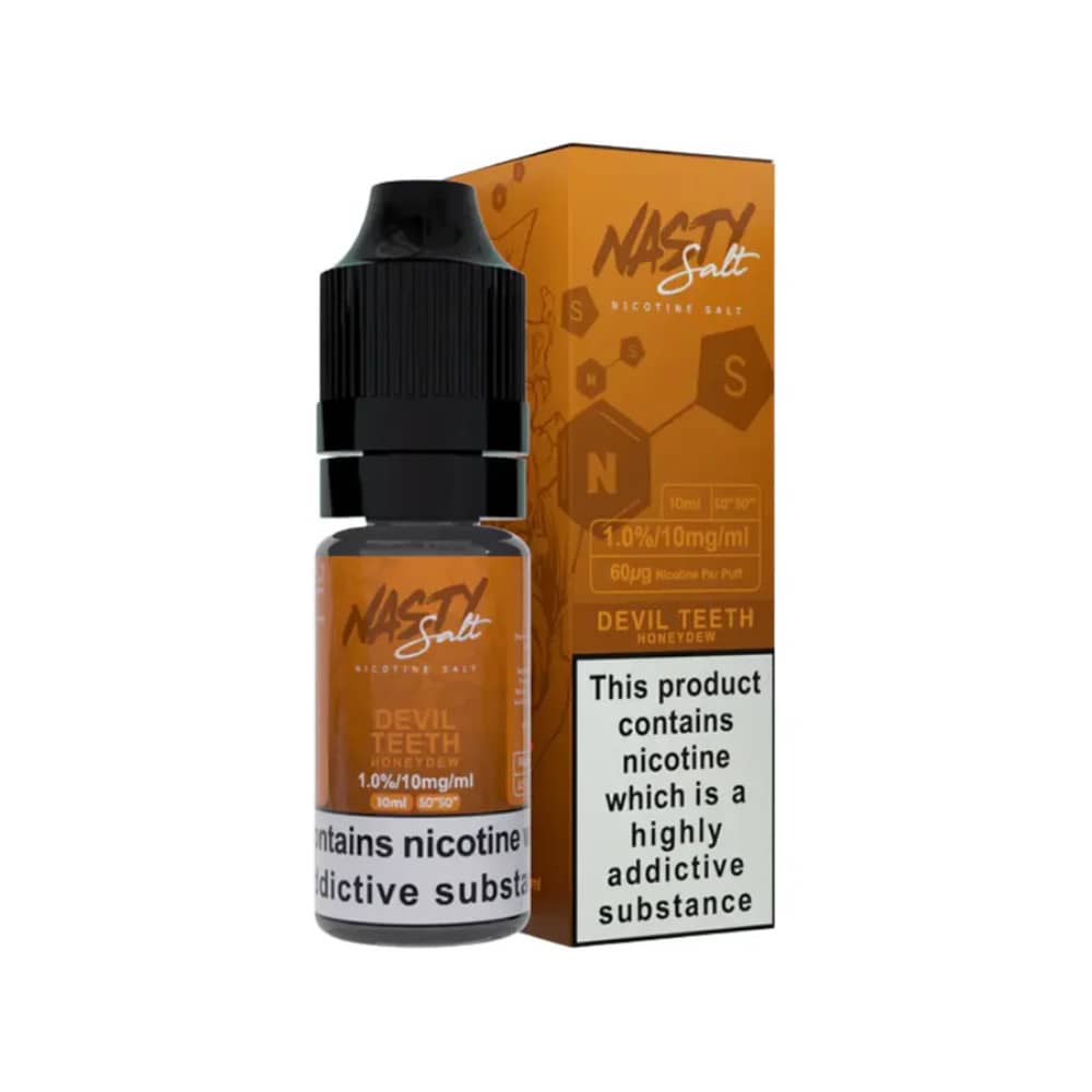 Nasty Juice Nic Salts e liquids 10ml Box of 10 Devil Teeth 10mg
