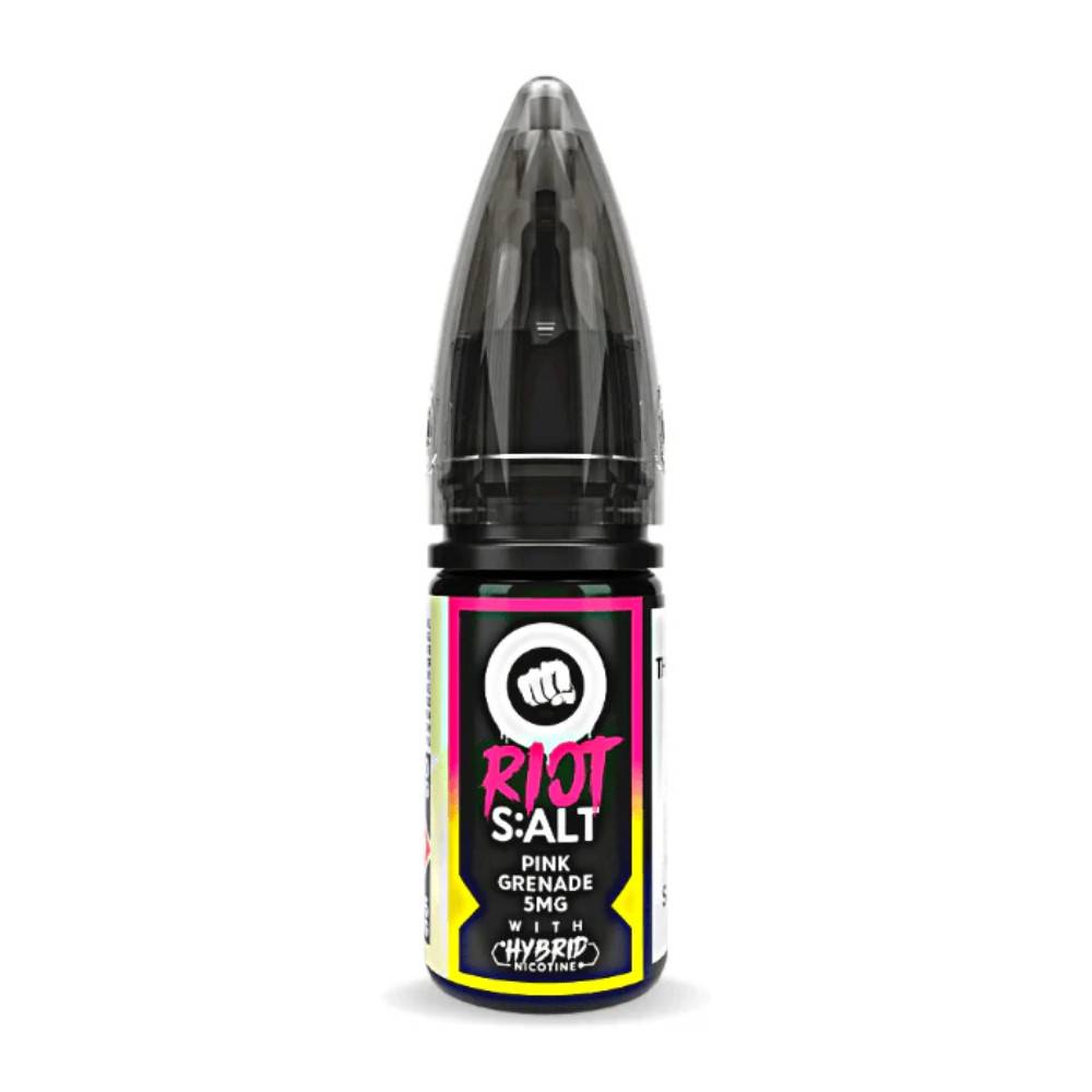 Riot Squad Nic Salt e liquids 10ml Box of 10 Pink Grenade 20mg