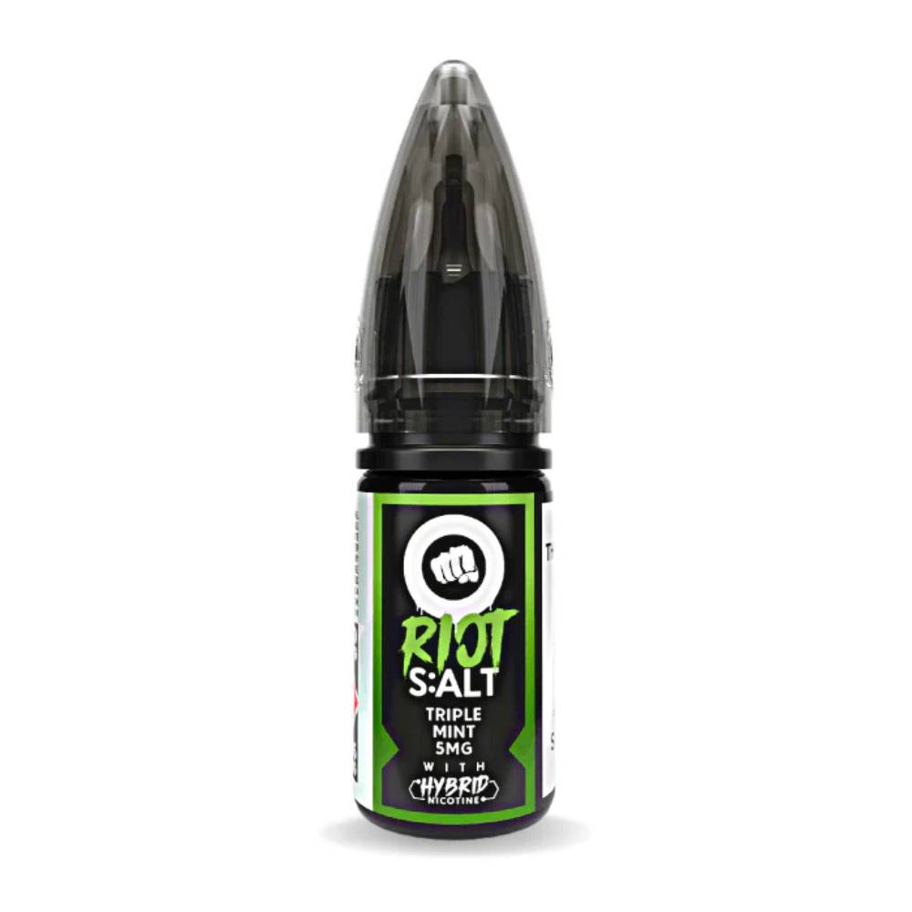 Riot Squad Nic Salt e liquids 10ml Box of 10 Triple Mint 10mg