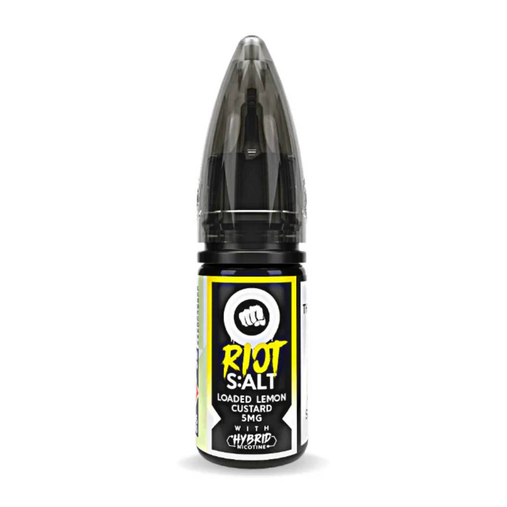 Riot Squad Nic Salt e liquids 10ml Box of 10 Lemon Custard 10mg