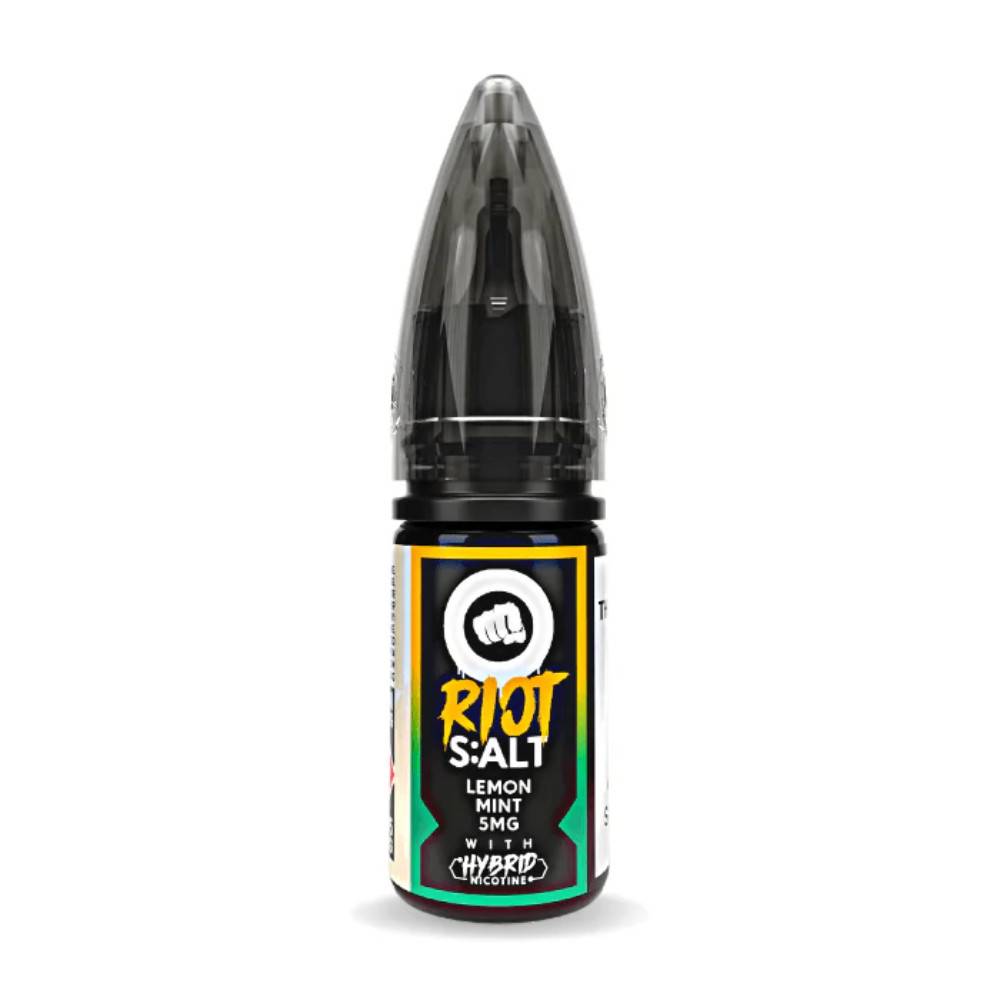 Riot Squad Nic Salt e liquids 10ml Box of 10 Lemon Mint 10mg