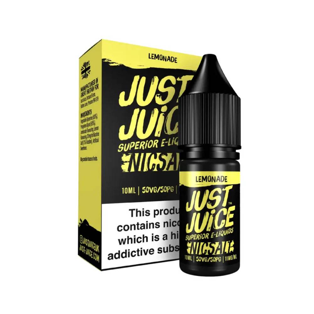 Just Juice Original Nic Salts e liquids 10ml Box of 5 Lemonade 10mg