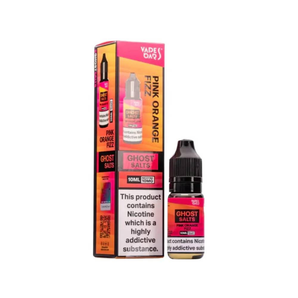Ghost 3500 Nic Salts e liquids 10ml Box of 10 Pink Orange Fizz 20mg