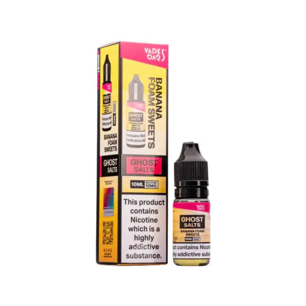 Ghost 3500 Nic Salts e liquids 10ml Box of 10 Banana Foam Sweets 20mg