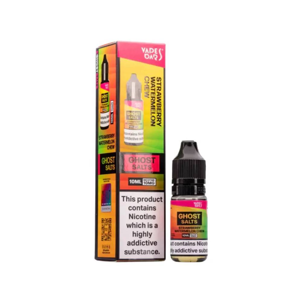 Ghost 3500 Nic Salts e liquids 10ml Box of 10 Strawberry Watermelon Chew 10mg
