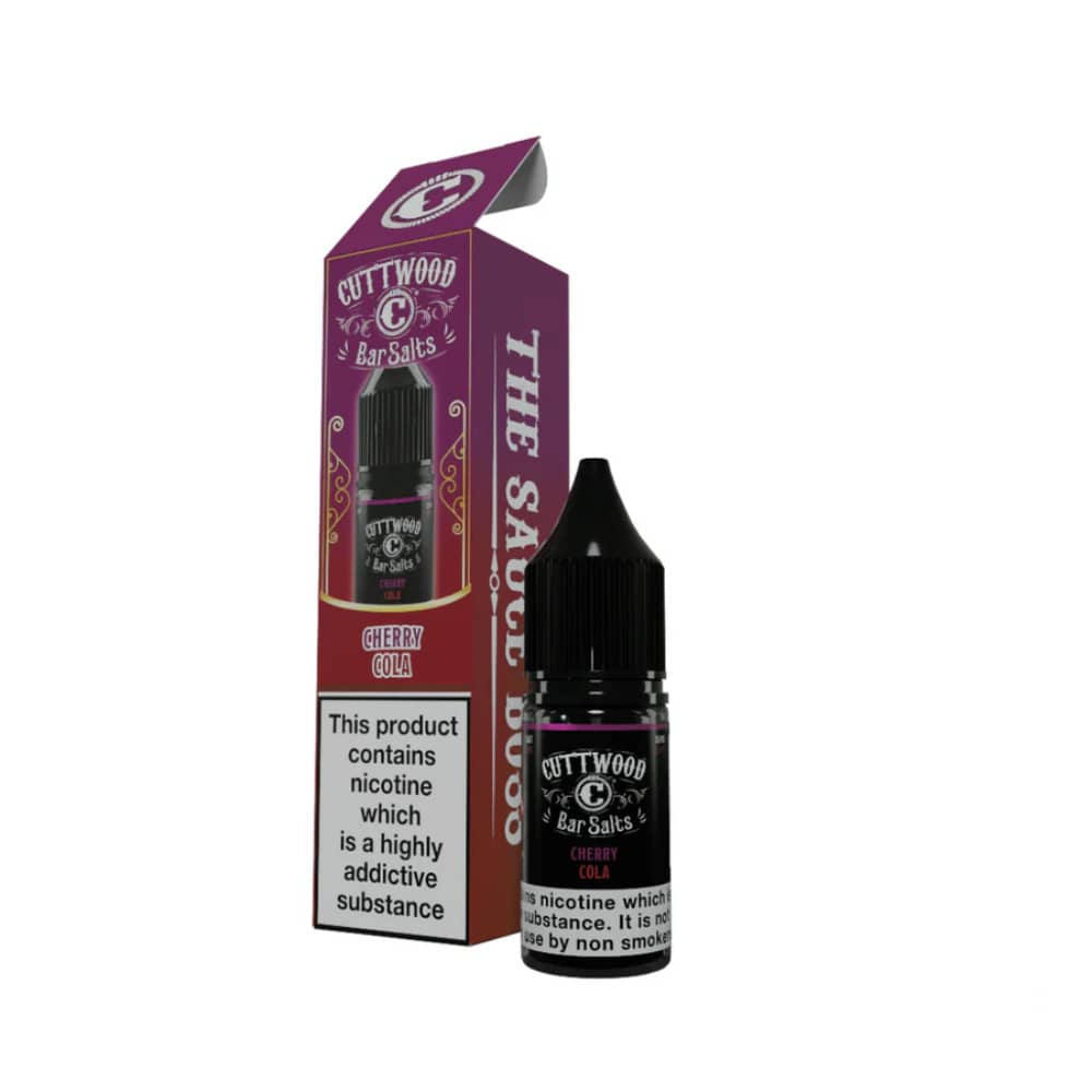 Cuttwood Bar Salt Nic Salts e liquids 10ml Box of 10 Cherry Cola 20mg