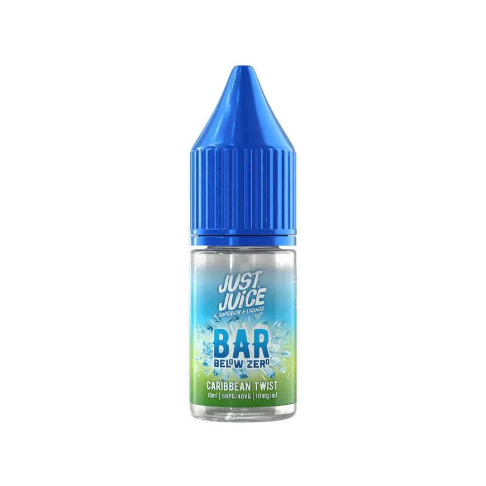 Just Juice Below Zero Nic Salts e liquids 10ml Box of 5 Caribbean Twist 10mg