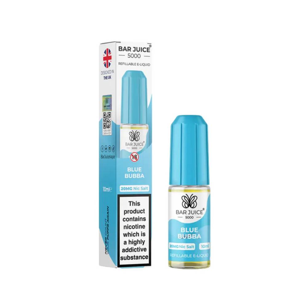 Bar Juice Nic Salts E-Liquids 10ml Box of 10 Blue Bubba 20mg