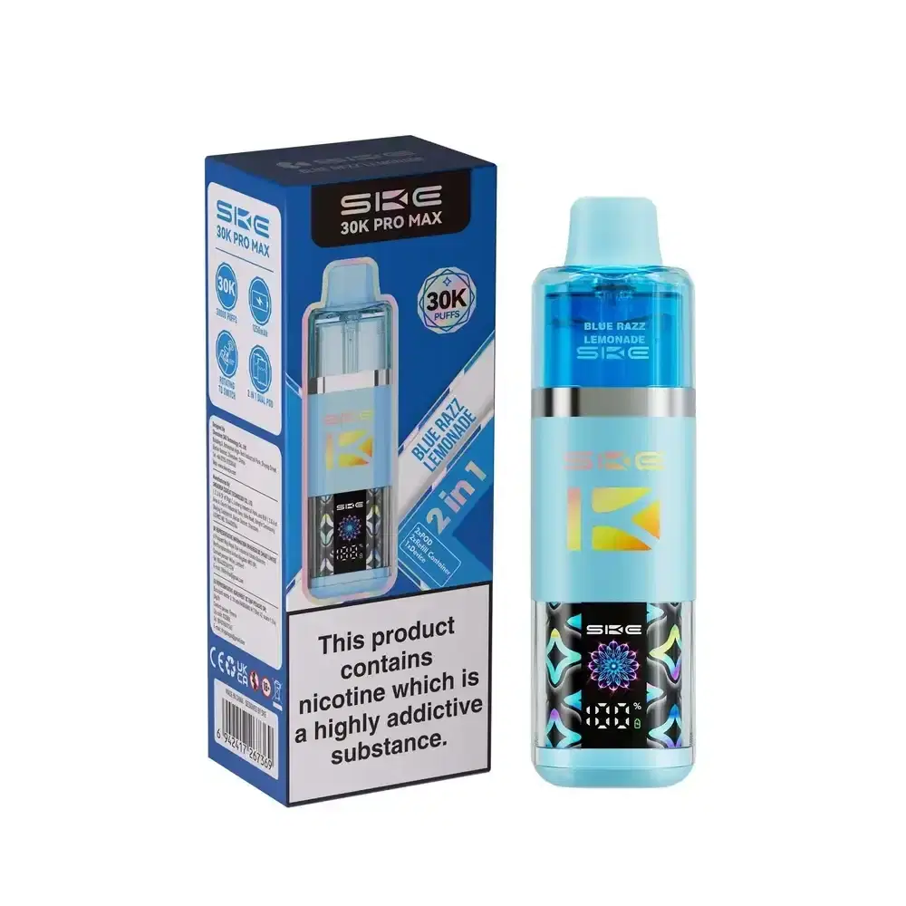 Ske 30k Pro Max Vape Kit Box of 5 Blue Razz Lemonade