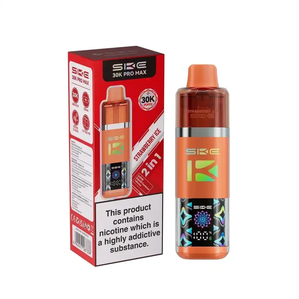 Ske 30k Pro Max Vape Kit Box of 5 Strawberry Ice