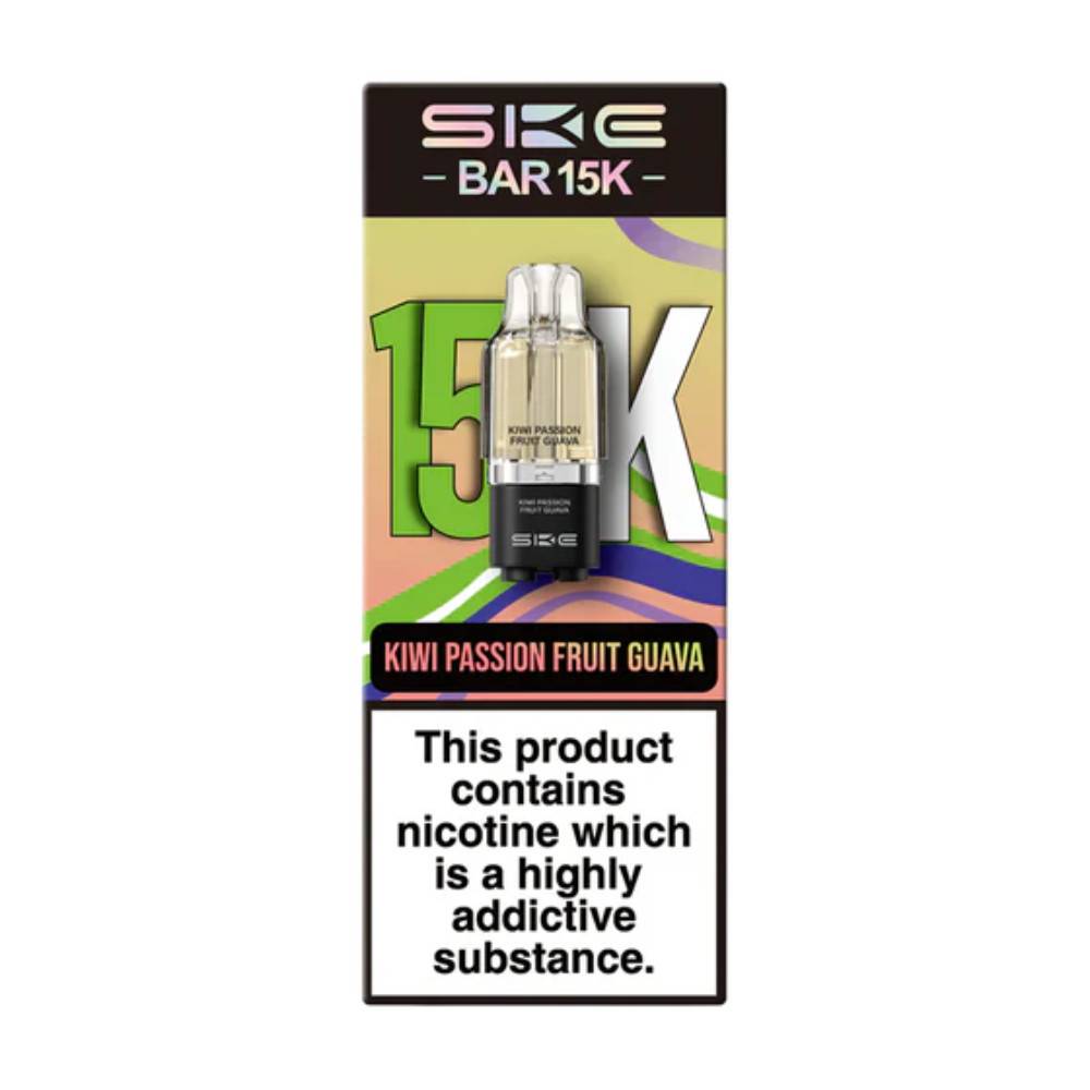 Ske Bar 15k Prefilled Pods Pack of 5 Kiwi Passion Fruit Guava