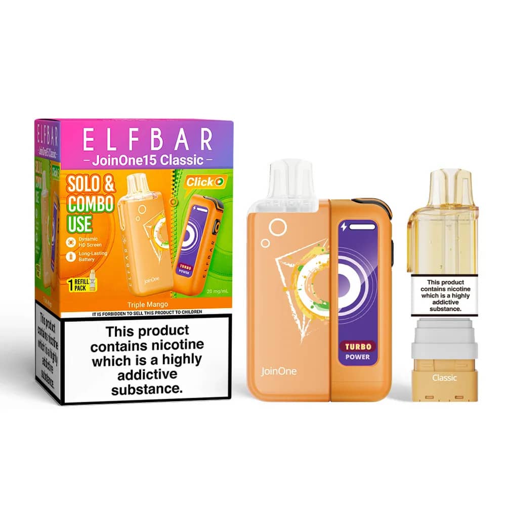 Elf Bar JoinOne30 Classic Vape Kit Box of 5 Triple Mango