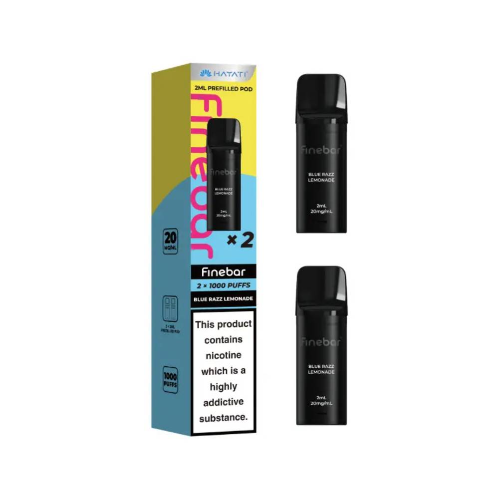 Hayati Finebar Prefilled Pod Pack of 10 Blue Razz Lemonade