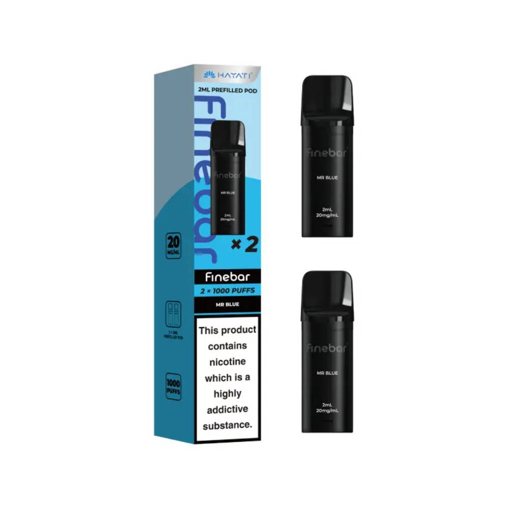 Hayati Finebar Prefilled Pod Pack of 10 Mr Blue