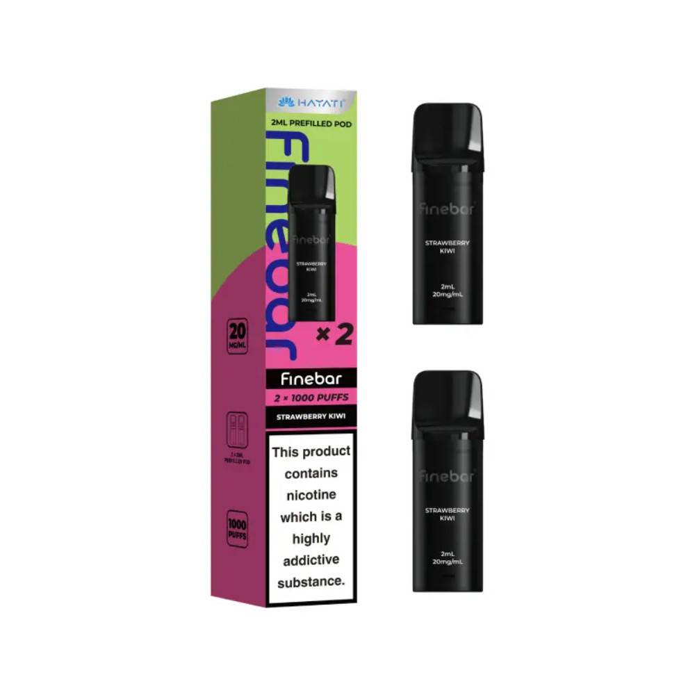 Hayati Finebar Prefilled Pod Pack of 10 Strawberry Kiwi