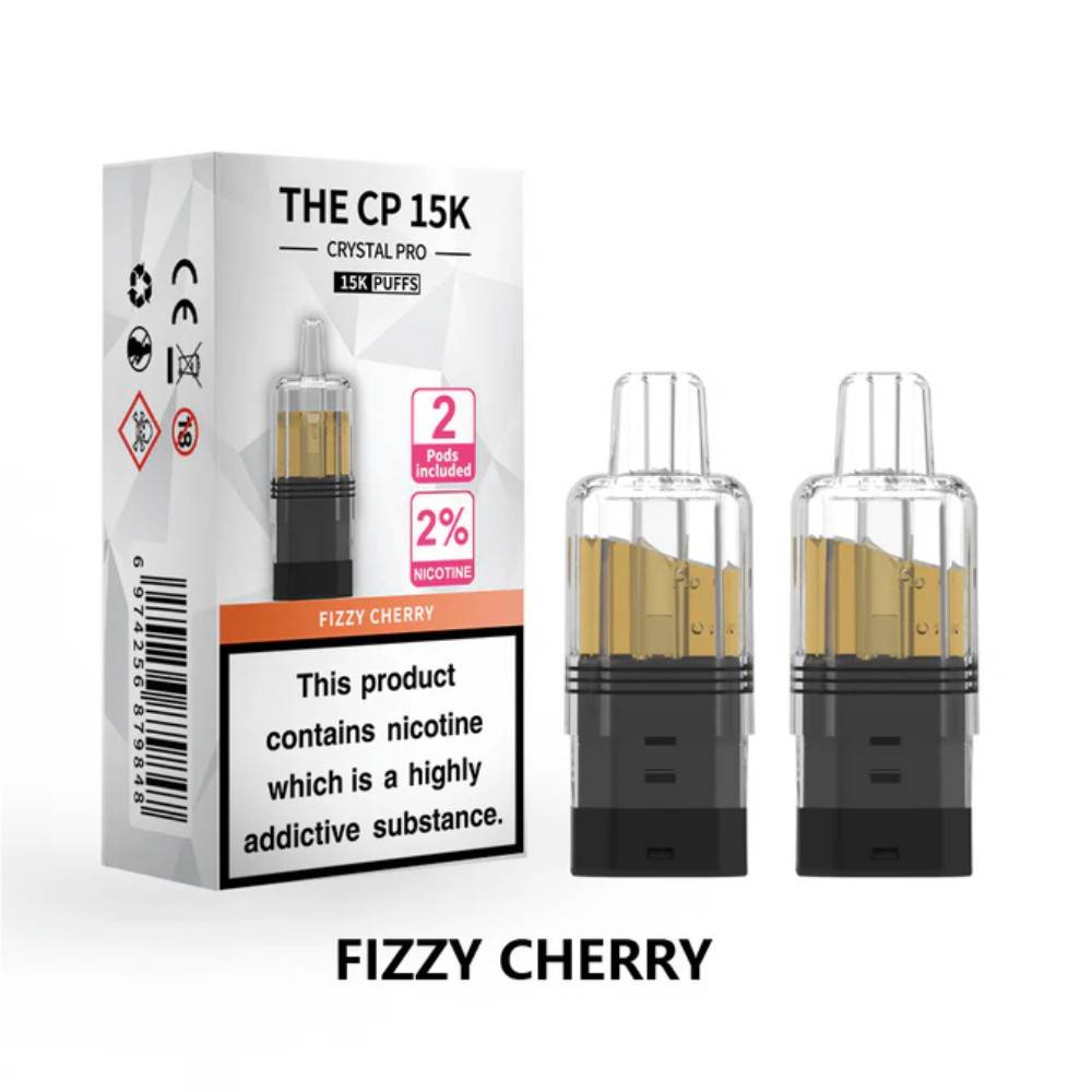 Crystal Pro CP 15k Prefilled Pods Pack of 5 Fizzy Cherry