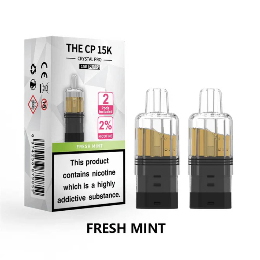 Crystal Pro CP 15k Prefilled Pods Pack of 5 Fresh Mint