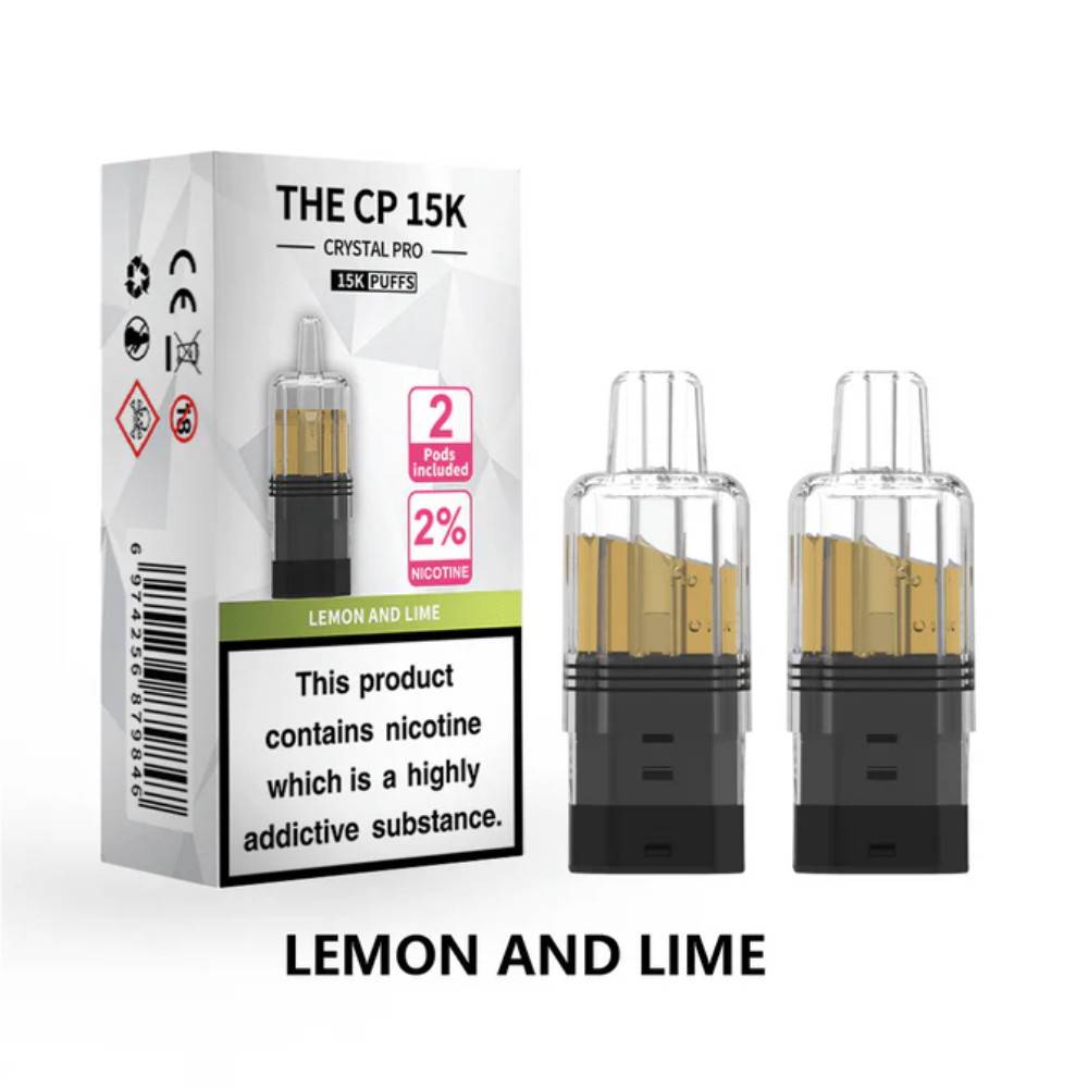 Crystal Pro CP 15k Prefilled Pods Pack of 5 Lemon & Lime