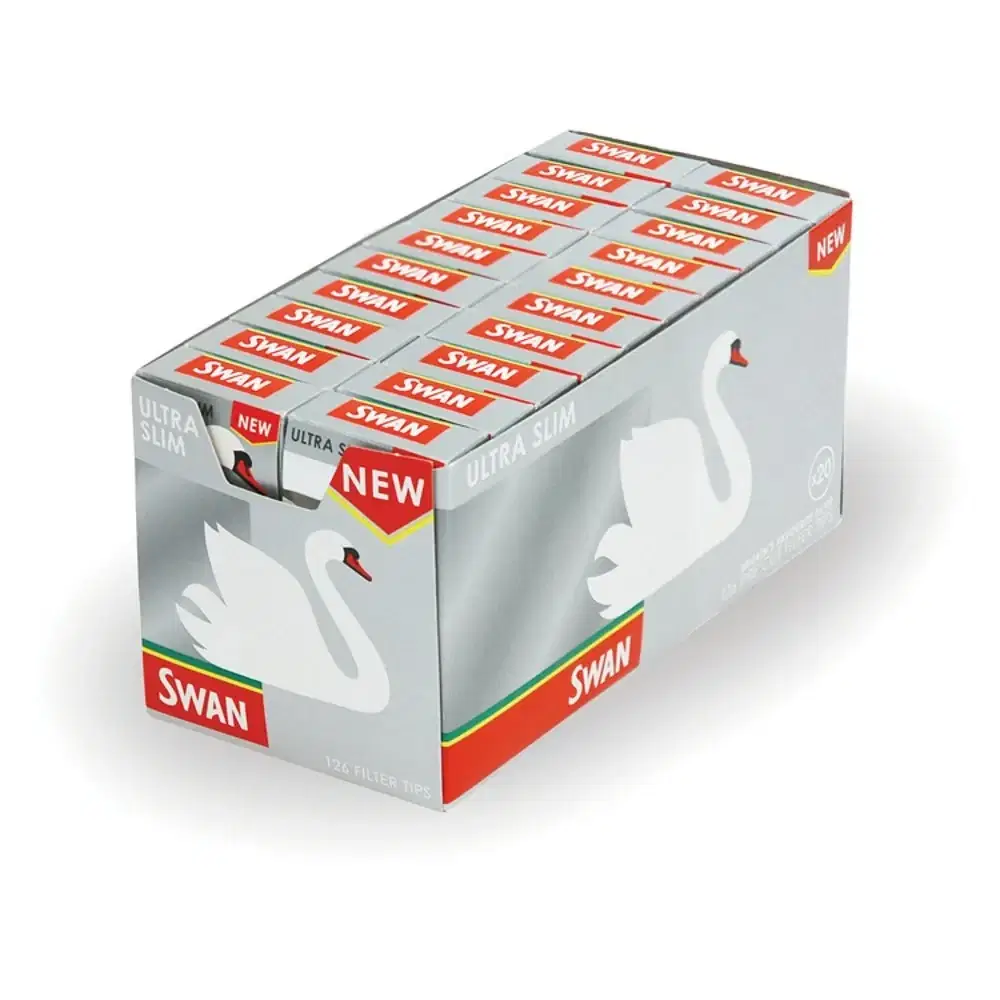 Swan Ultra Slim Silver Tips - (Pack of 20)