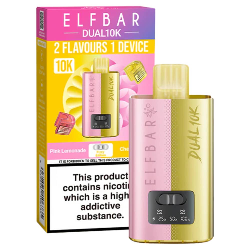 Elf Bar Dual 10k Vape Kit Box of 5 Fizzy Edition