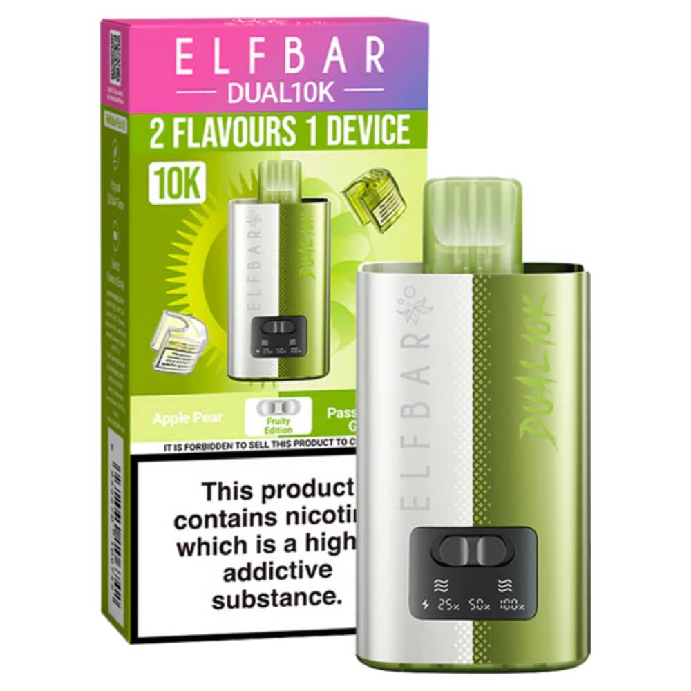 Elf Bar Dual 10k Vape Kit Box of 5 Fruity Edition