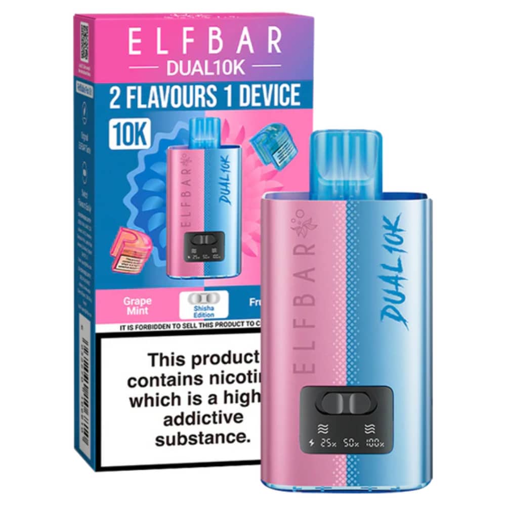 Elf Bar Dual 10k Vape Kit Box of 5 Shisha Edition