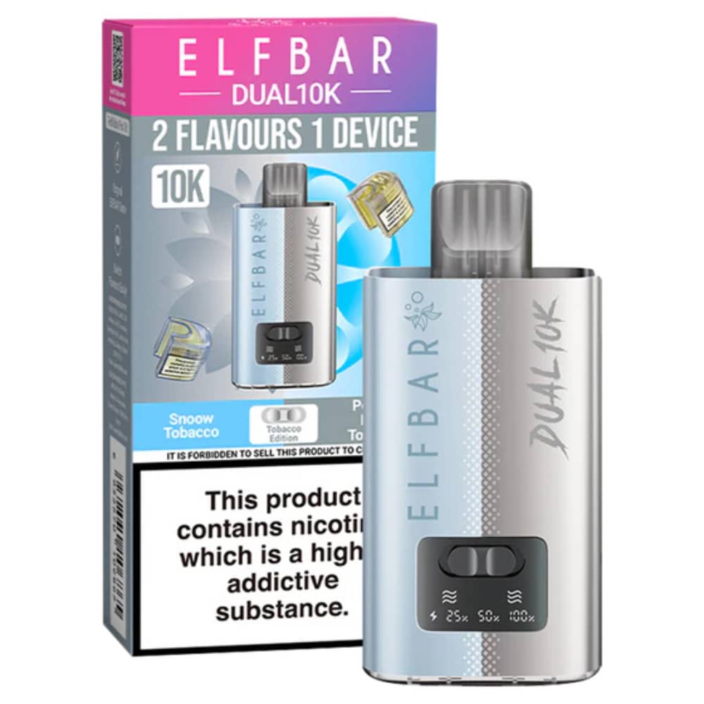 Elf Bar Dual 10k Vape Kit Box of 5 Tobacco Edition