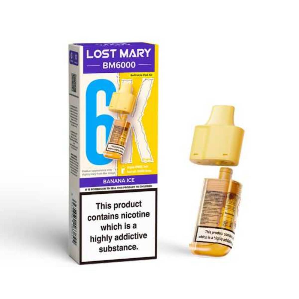 Lost Mary Bm6000 Pods Pack of 5 Banana Ice