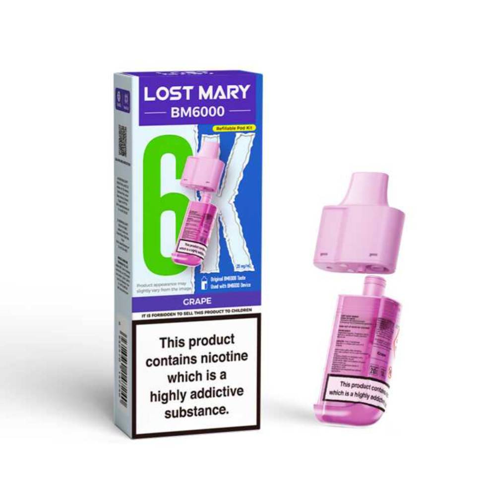 Lost Mary Bm6000 Pods Pack of 5 Grape