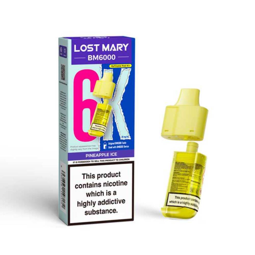 Lost Mary Bm6000 Pods Pack of 5 Pineapple Ice