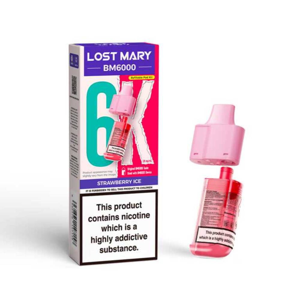 Lost Mary Bm6000 Pods Pack of 5 Strawberry Ice