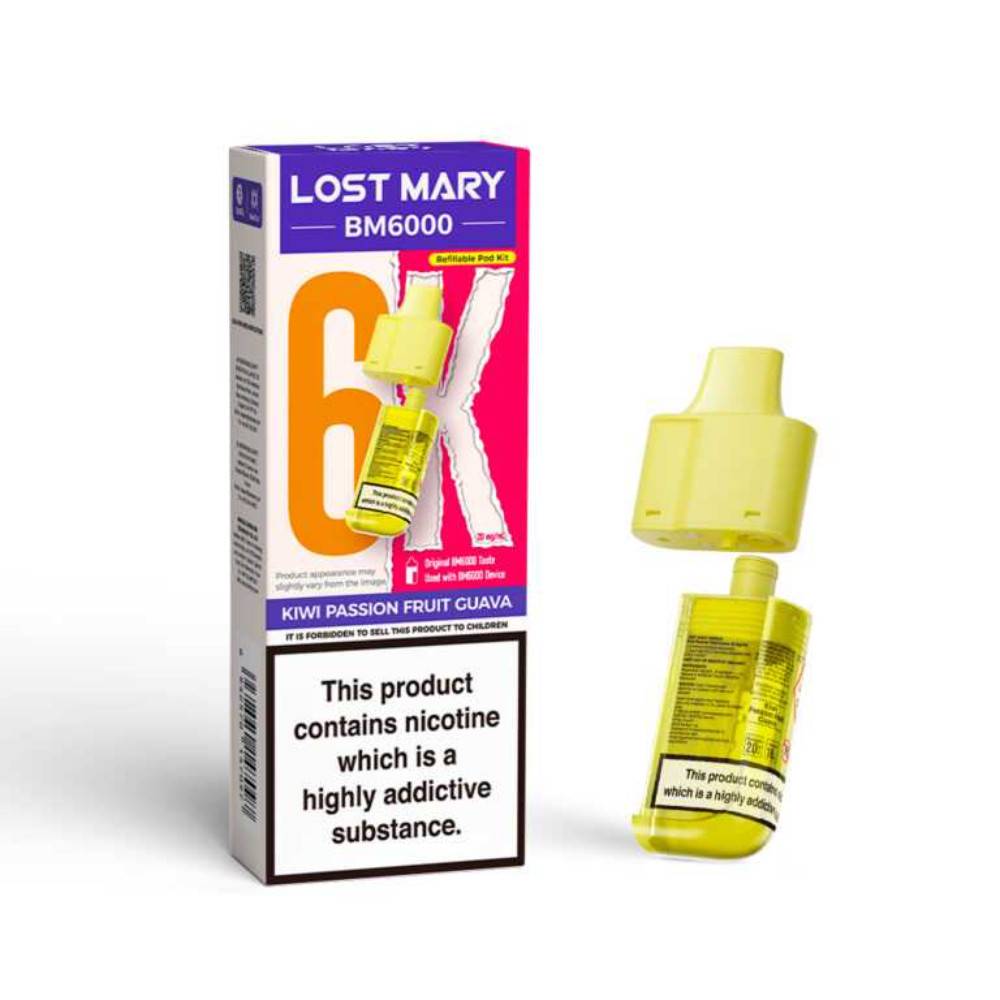 Lost Mary Bm6000 Pods Pack of 5 Kiwi Passionfruit Guava