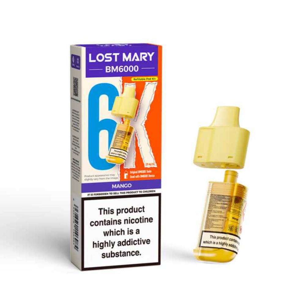 Lost Mary Bm6000 Pods Pack of 5 Mango