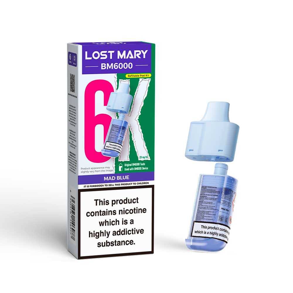Lost Mary Bm6000 Pods Pack of 5 Mad Blue