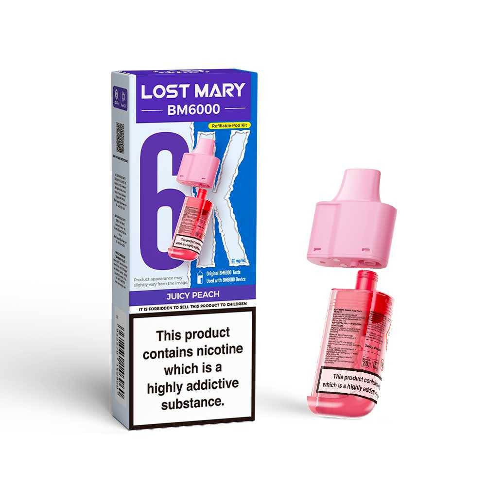 Lost Mary Bm6000 Pods Pack of 5 Juicy Peach