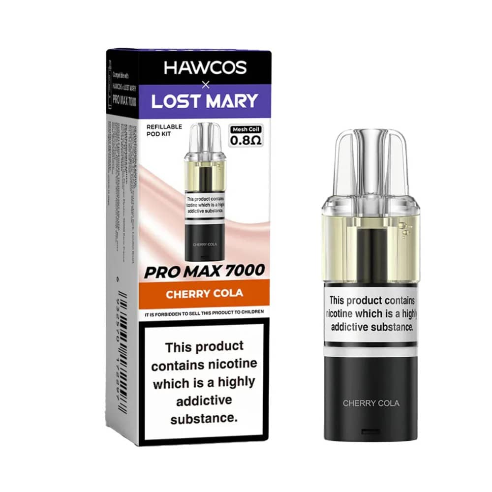 Lost Mary Hawcos Pro Max 7000 Pods Pack of 5 Cherry Cola